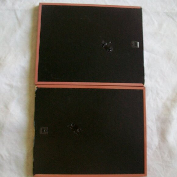 Pair Elegant Regal Swans Cross Stitch Framed Art Wall Decor 8.5" x 10.5" - Picture 6 of 8